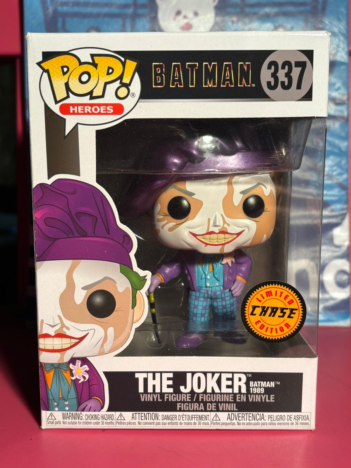 Figurine Funko Pop! The Joker Batman 1989 #337 Chase, Enlèvement ou Envoi, Comme neuf