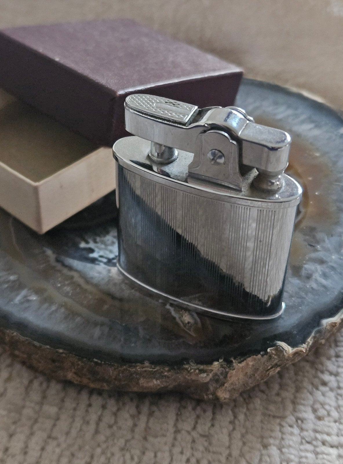 Briquet Vintage HILTON Excellent Regular NEUF EN BOITE / NOS, Collections, Enlèvement ou Envoi