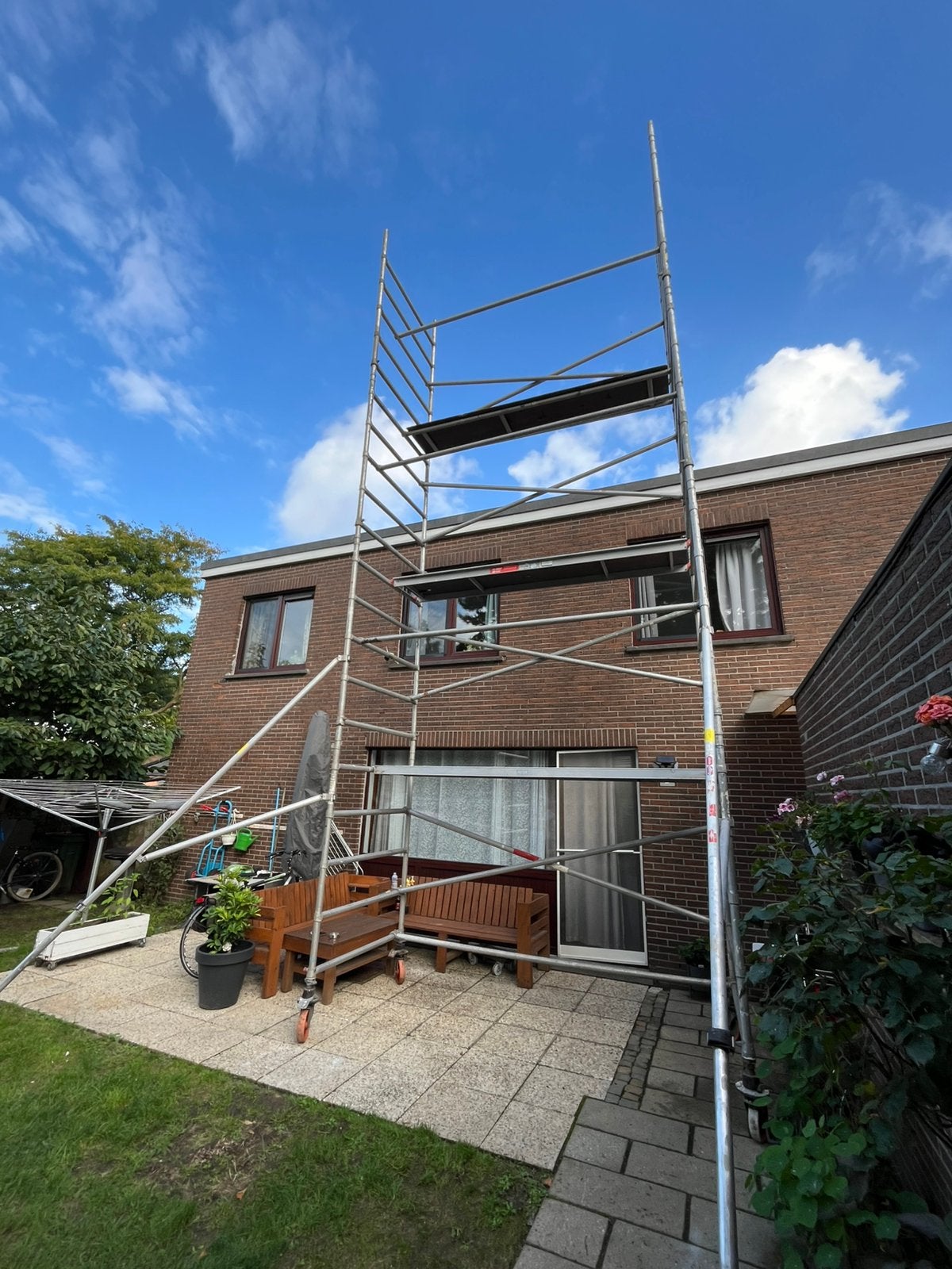 Stelling van aluminium, Doe-het-zelf en Bouw, Ophalen of Verzenden, Zo goed als nieuw, Aluminium