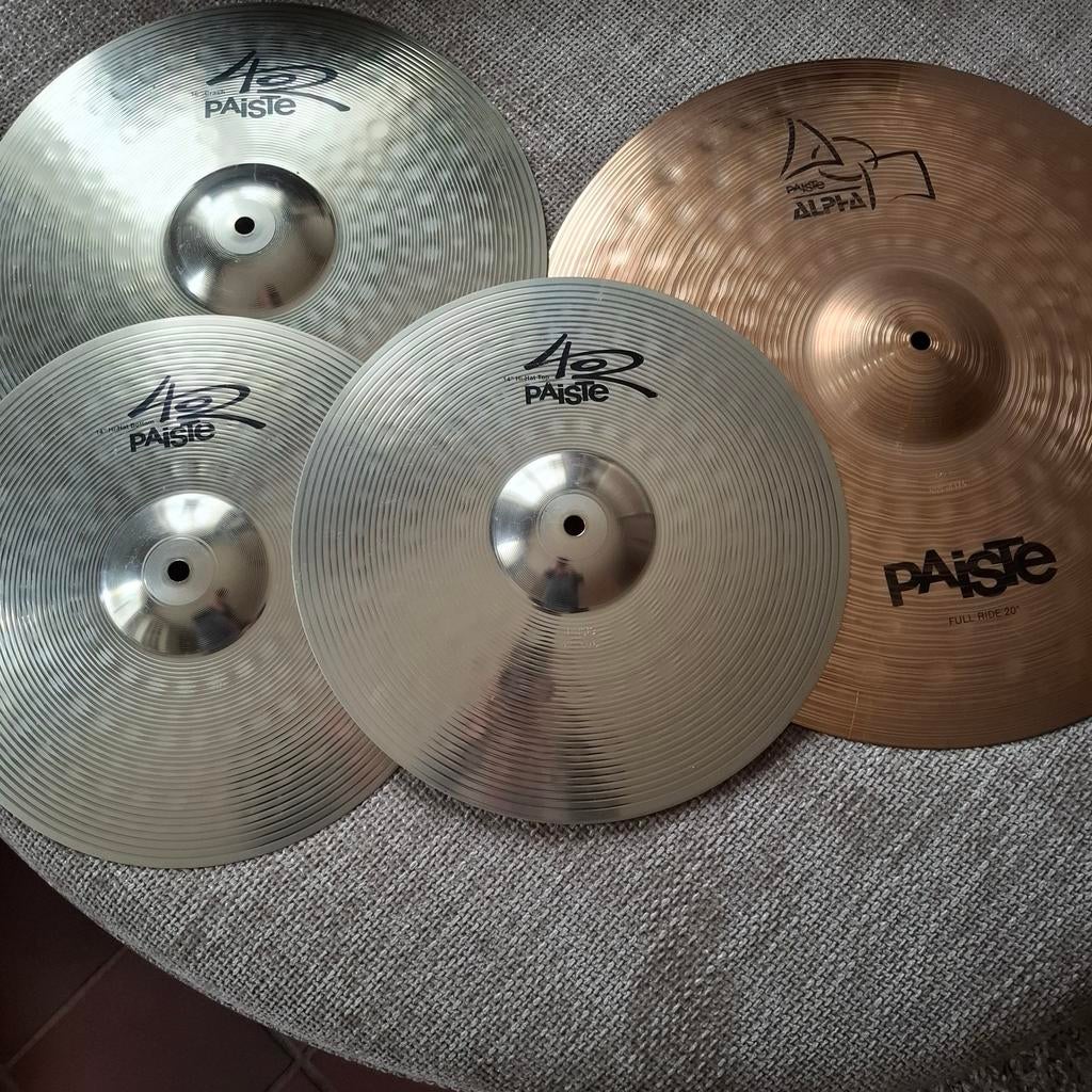 Professionele Paiste cymbalen set voor uw drumstel in zgst, Muziek en Instrumenten, Ophalen of Verzenden, Zo goed als nieuw