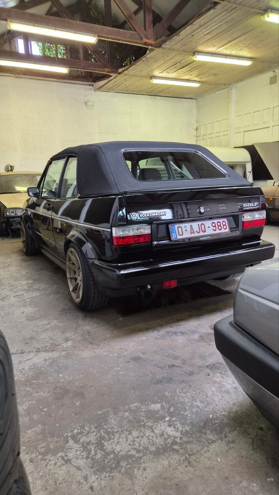 golf cabrio, Auto's, Cabriolet, Volkswagen, Zwart, Diesel