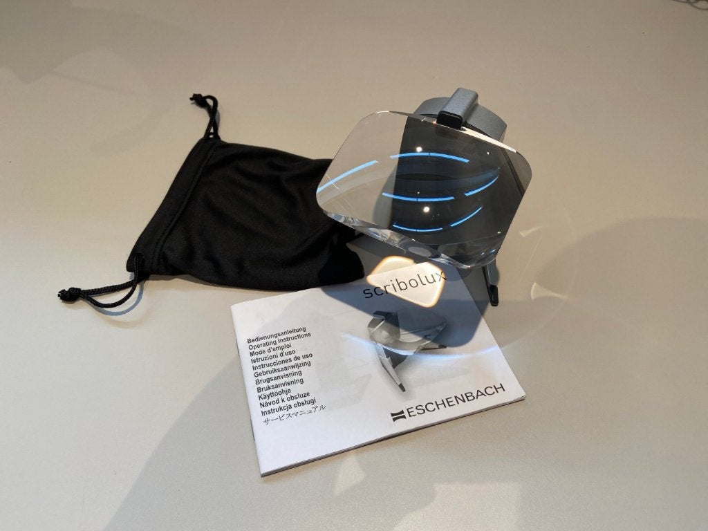 Loupe Eschenbach Scribolux avec éclairage LED, Enlèvement ou Envoi, Comme neuf, Lampe loupe