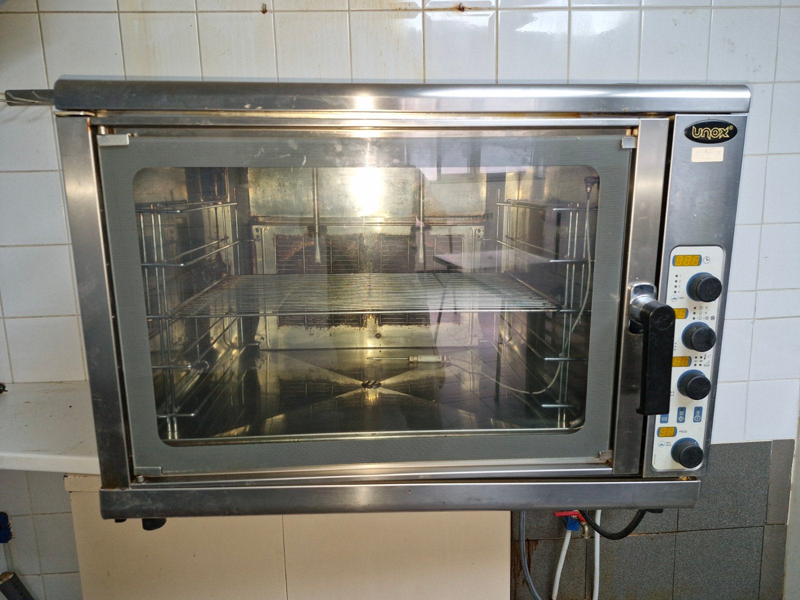 Four à air chaud professionnel cuiseur combiné Unox XV401E, Enlèvement, Utilisé, Fours, Fours à micro-ondes et Fours à vapeur