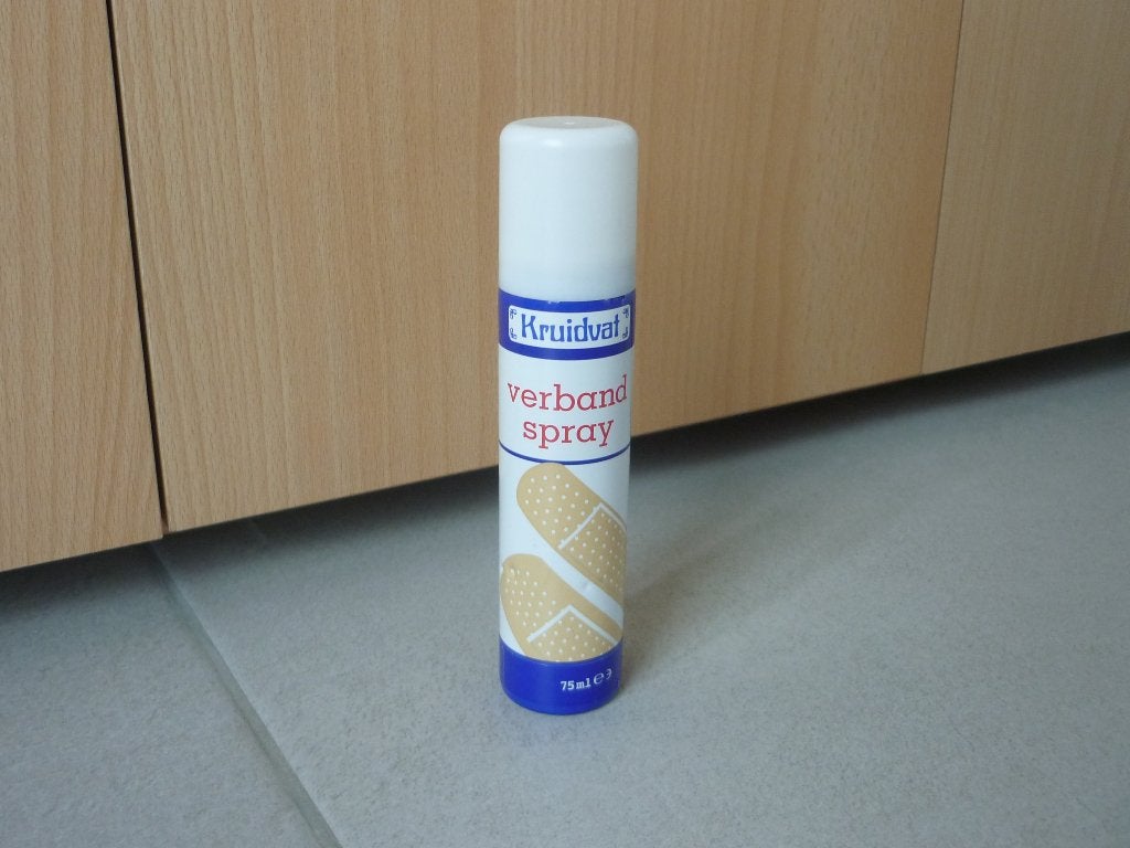 Gratis Kruidvat verbandspray, Ophalen