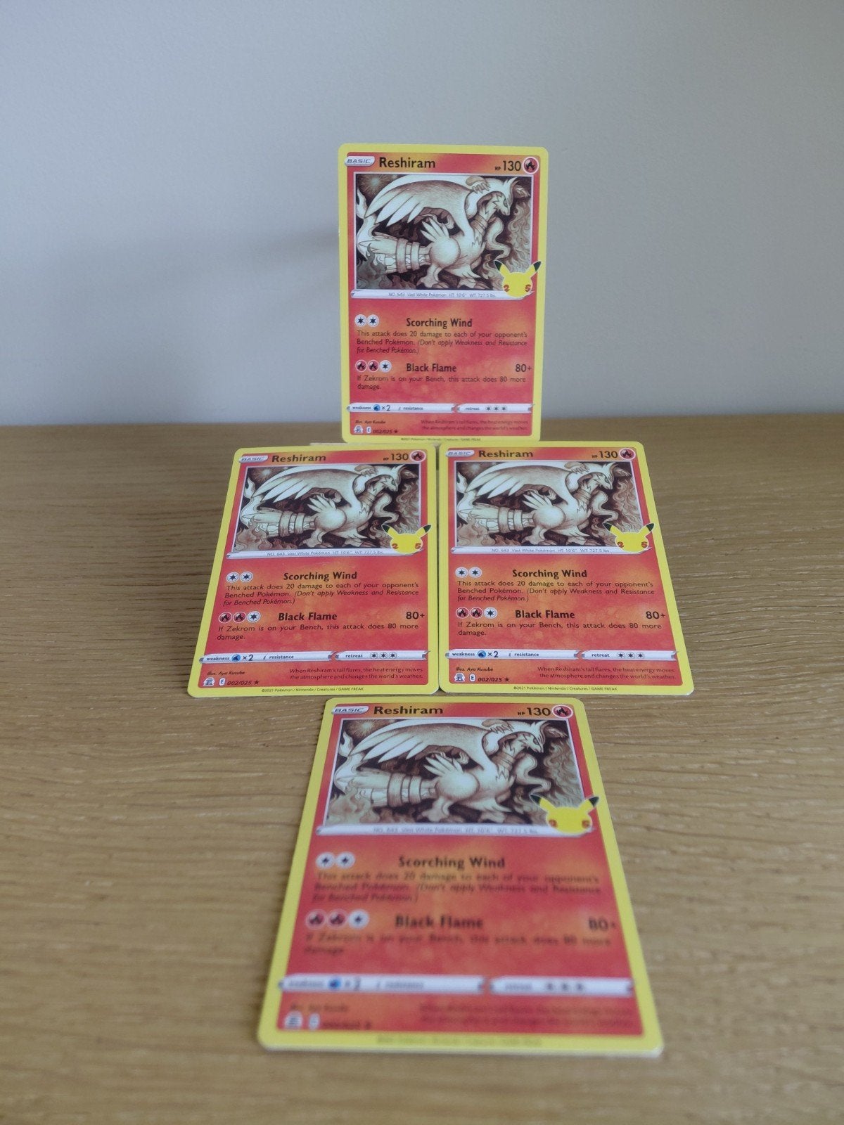 pokèmon kaart reshiram, Ophalen of Verzenden, Gebruikt, Meerdere kaarten