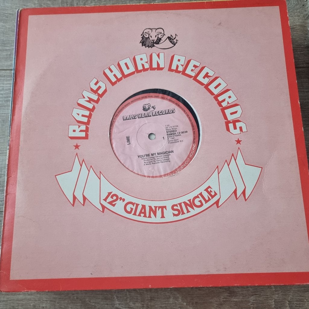 12" Lime – You're My Magician, CD & DVD, Vinyles Singles, Enlèvement ou Envoi, Utilisé, 12 pouces, Dance et House