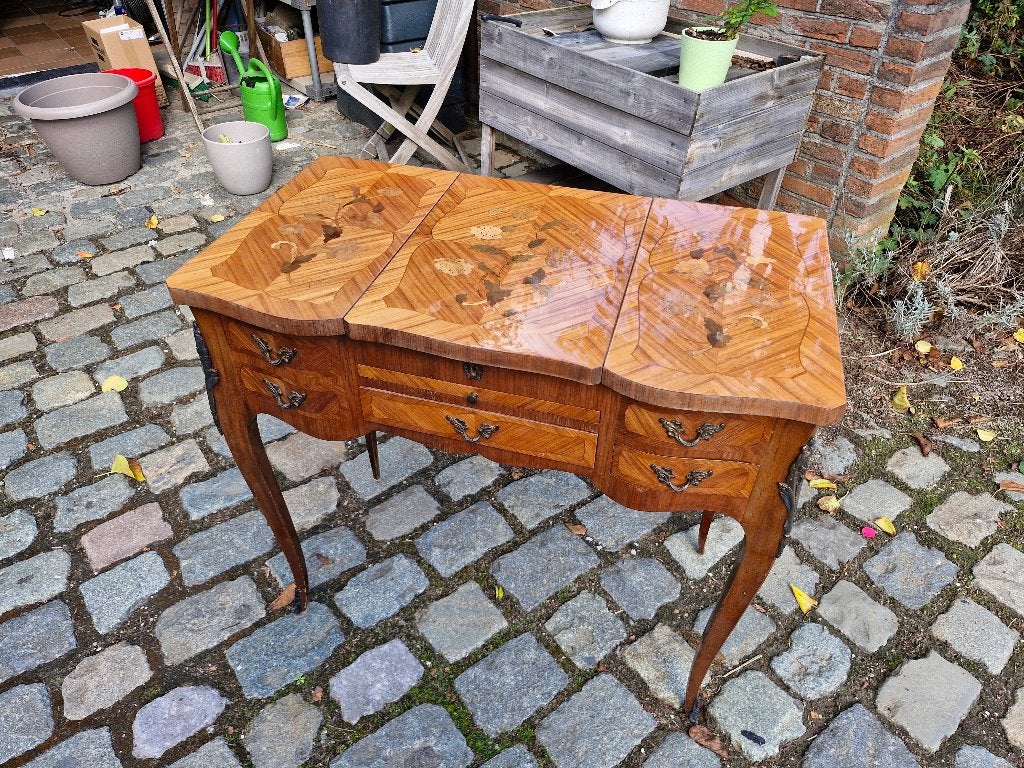petit bureau coiffeuse en marqueterie, Enlèvement