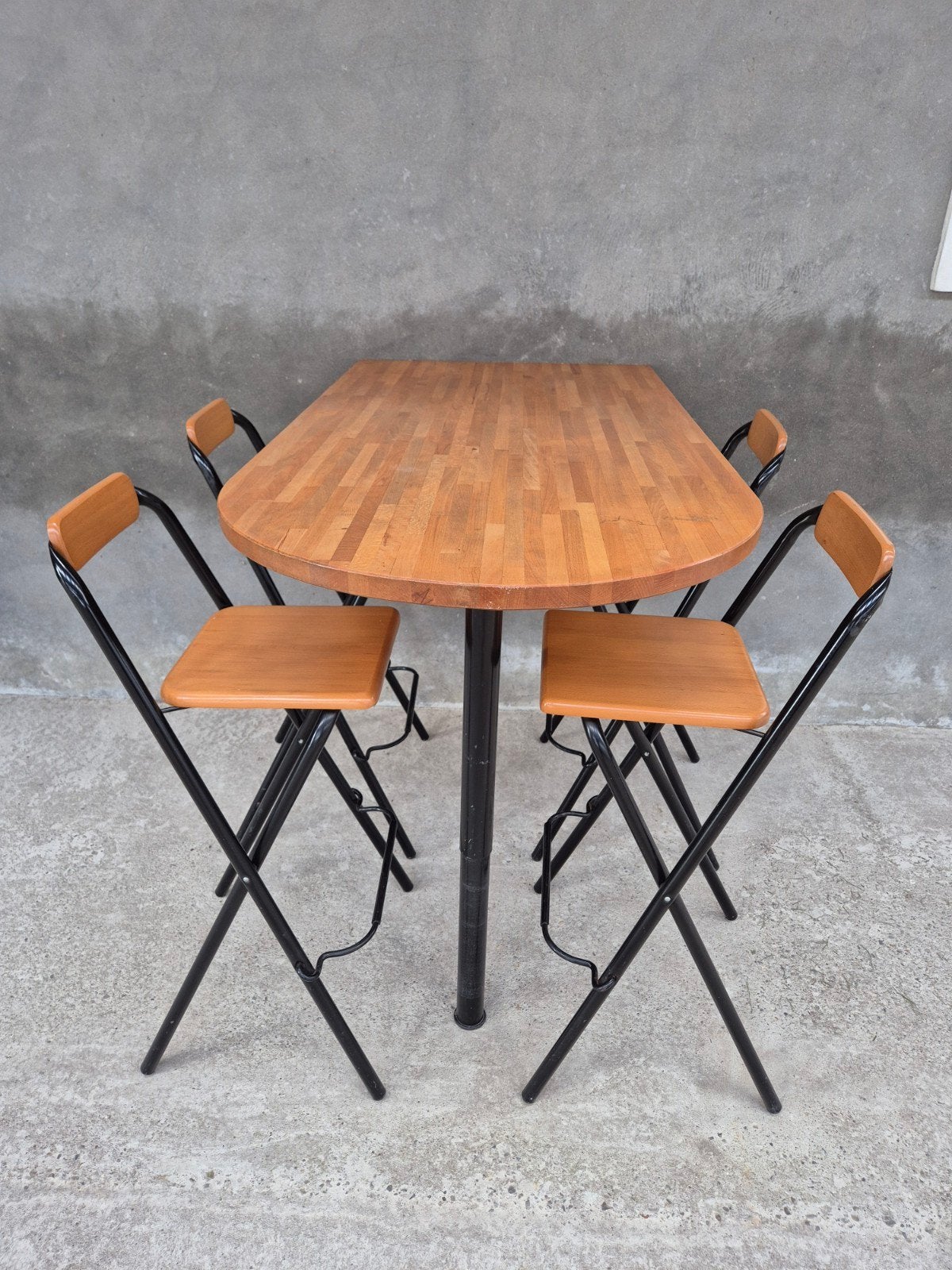bartafel met 4 stoelen, Huis en Inrichting, Ophalen