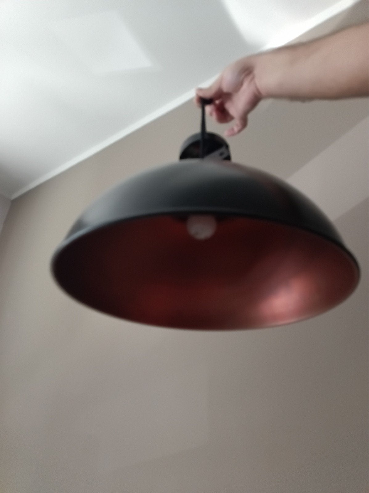 Moderne Hanglamp – Industrieel Zwart / Koper, Huis en Inrichting, Ophalen of Verzenden