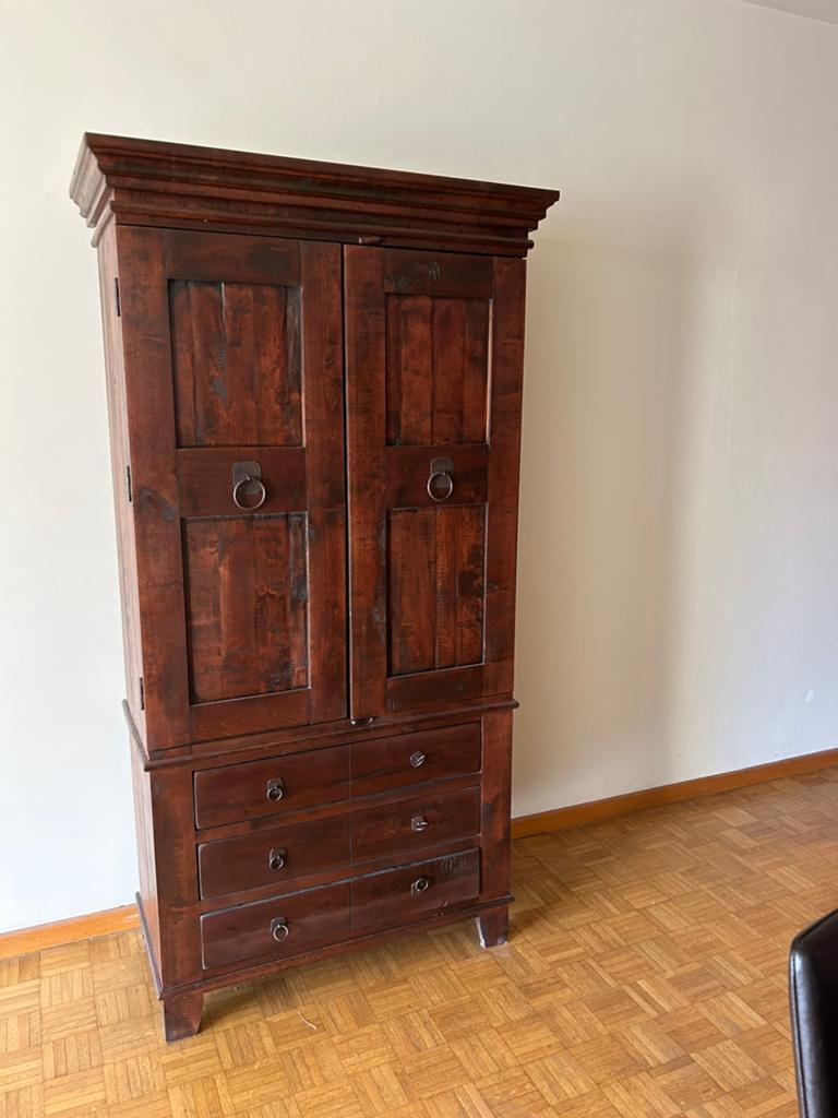 Meuble buffet et meuble de bar, couleur marron, Enlèvement