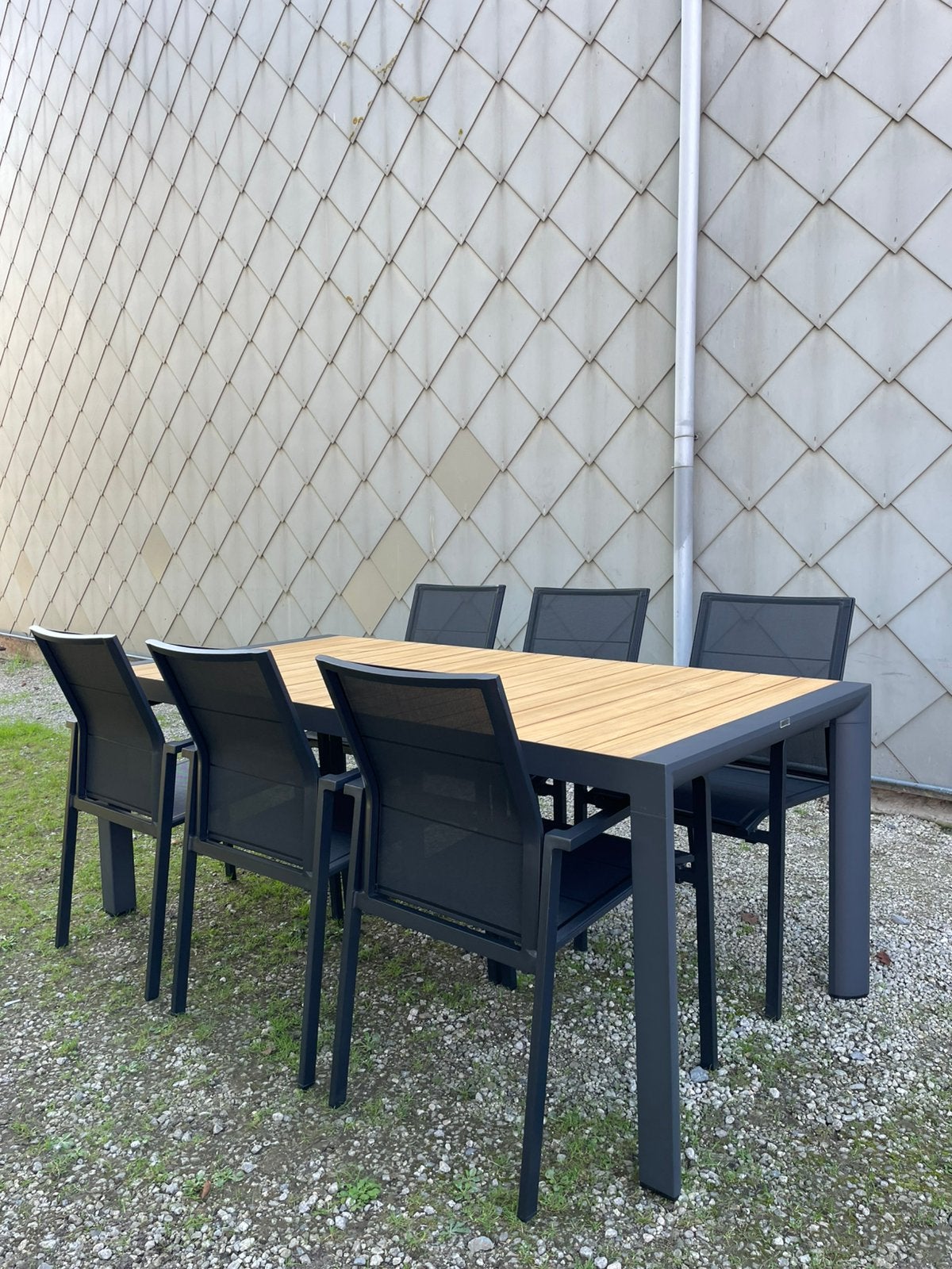 Als nieuw! Complete bristol tuintafel met tuinstoelen, Tuin en Terras, Ophalen, Zo goed als nieuw