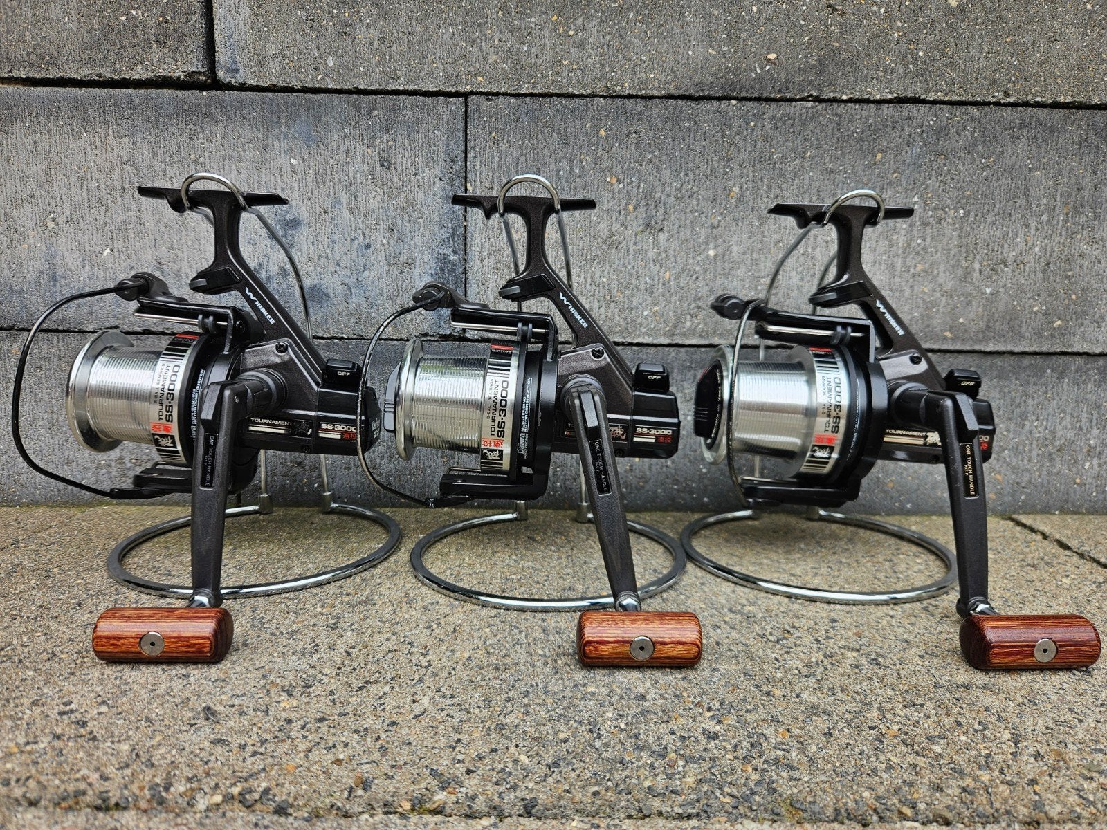 3 Daiwa Whisker Tournament SS3000

• 3 x Daiwa Whisker Tourn, Ophalen of Verzenden