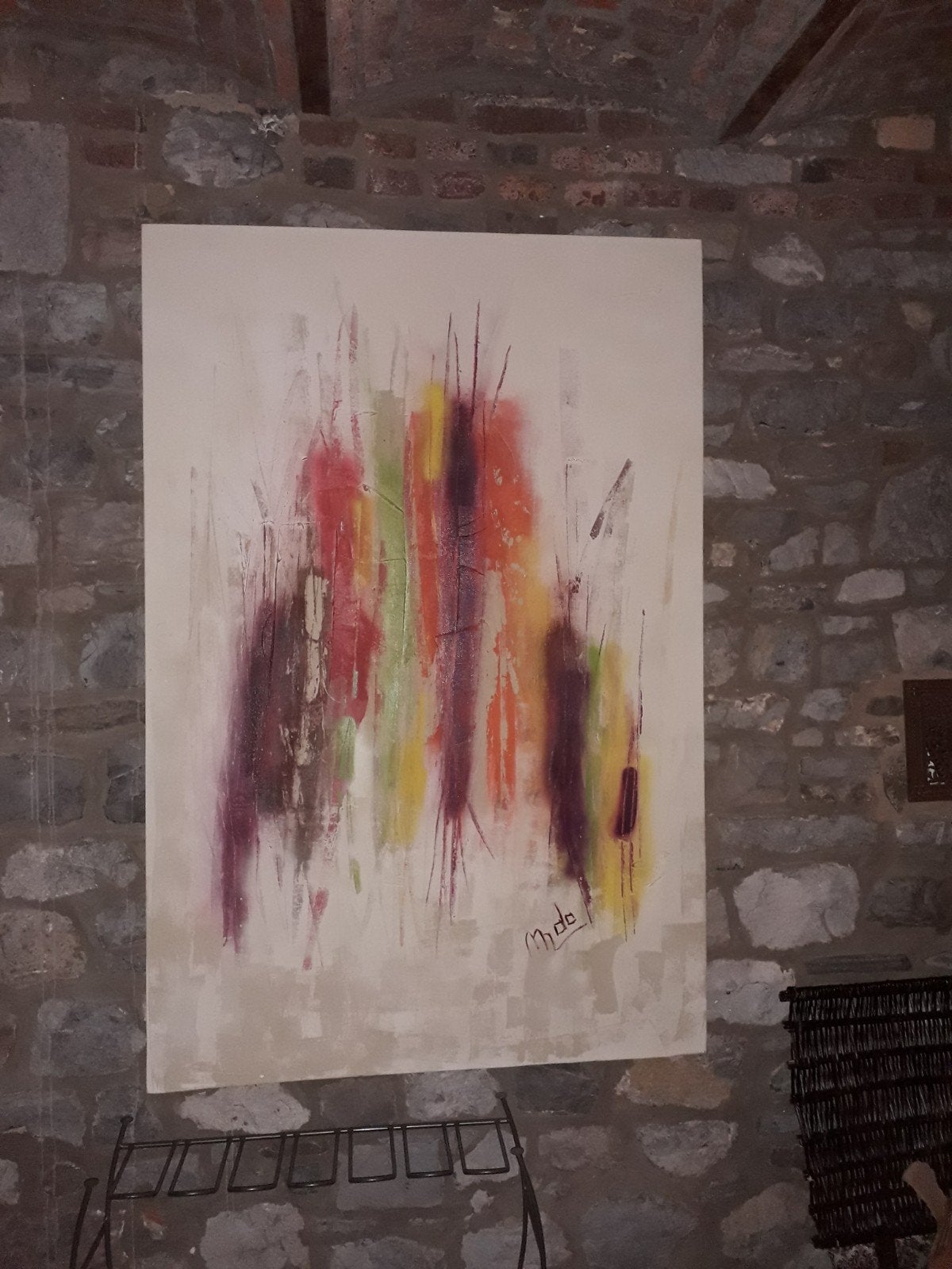 tableau 1m/1m88, Antiquités & Art, Art | Peinture | Abstraite, Enlèvement