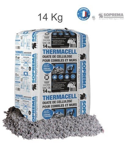 Ouate de cellulose : 14 kg : 22 € pièce, Enlèvement, Neuf, Bricolage