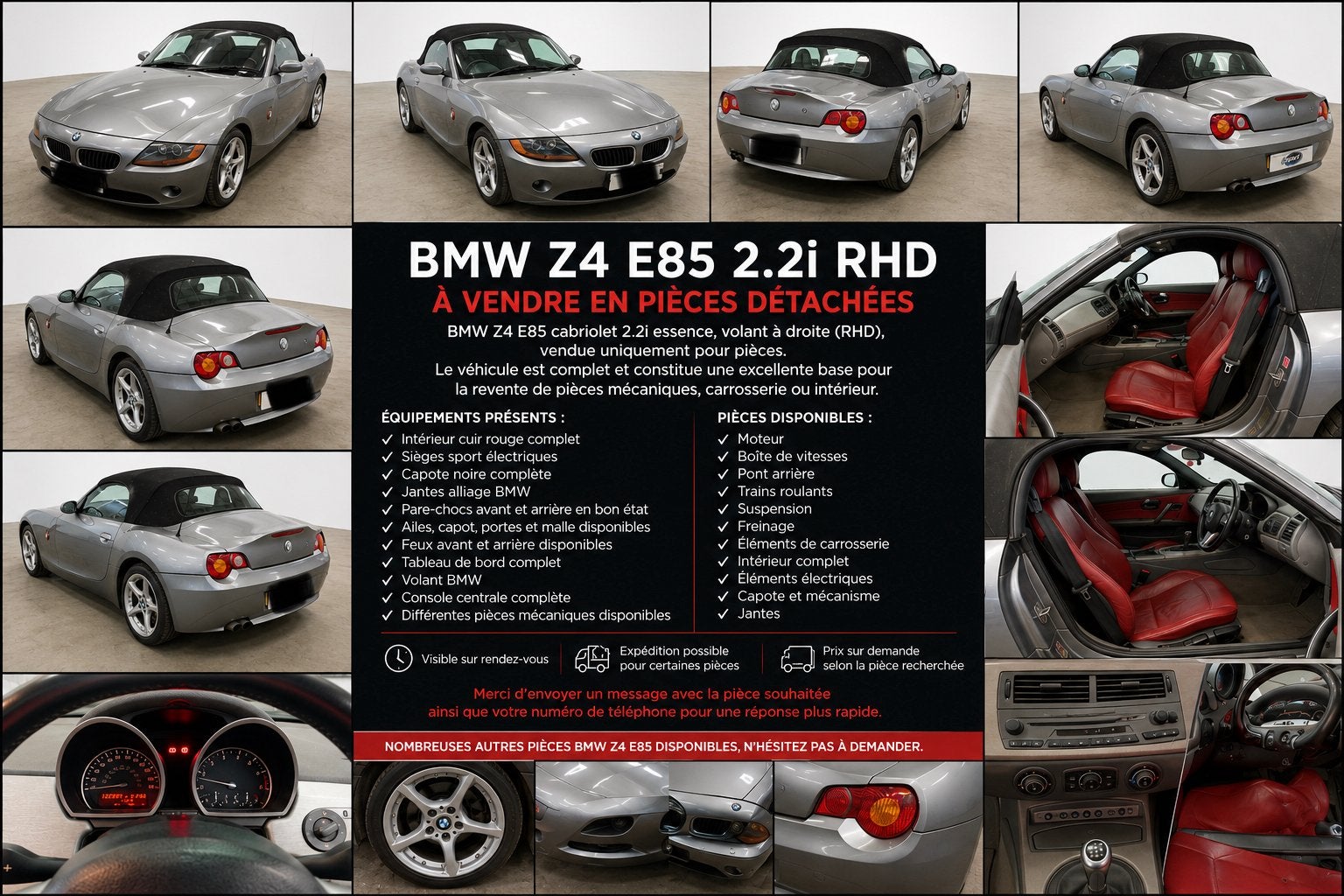 Toutes pieces BMW z4, Enlèvement, BMW
