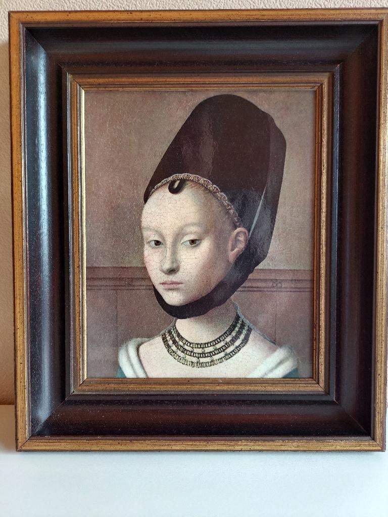 Klassiek Portret Petrus Christus – "Jonge Vrouw", Antiek en Kunst, Ophalen