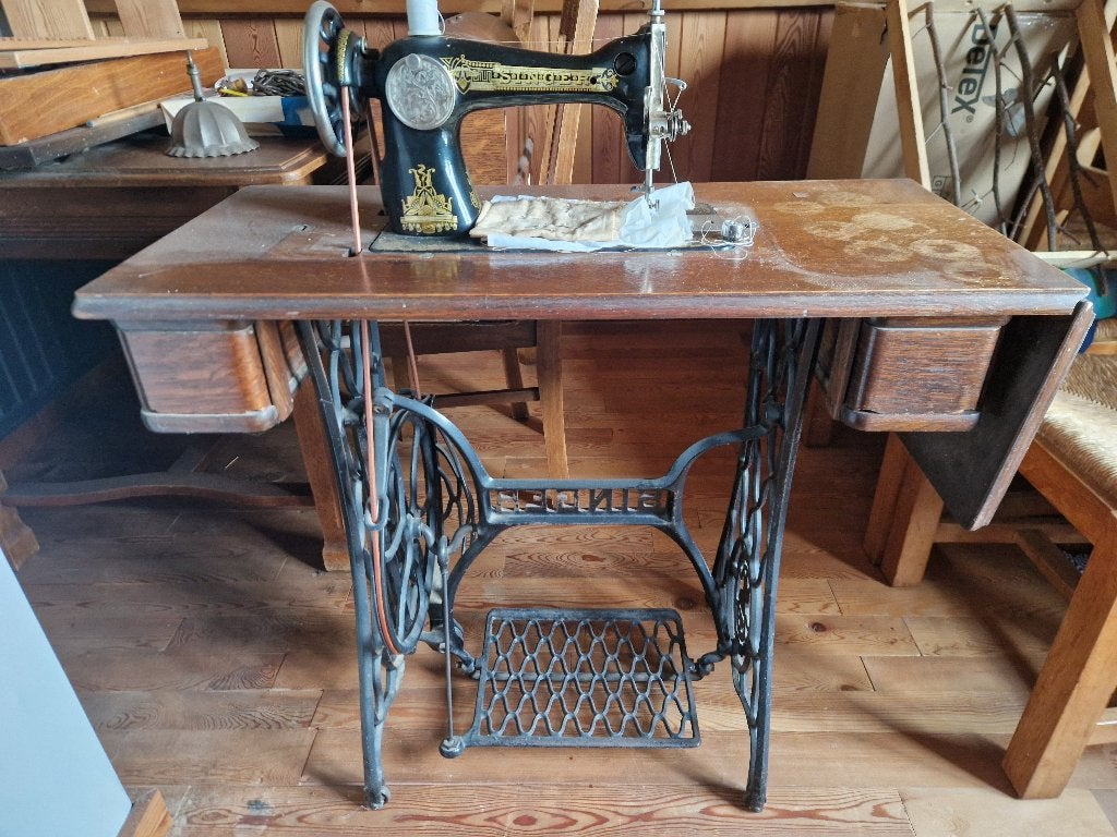 oude singer naaimachine, Ophalen
