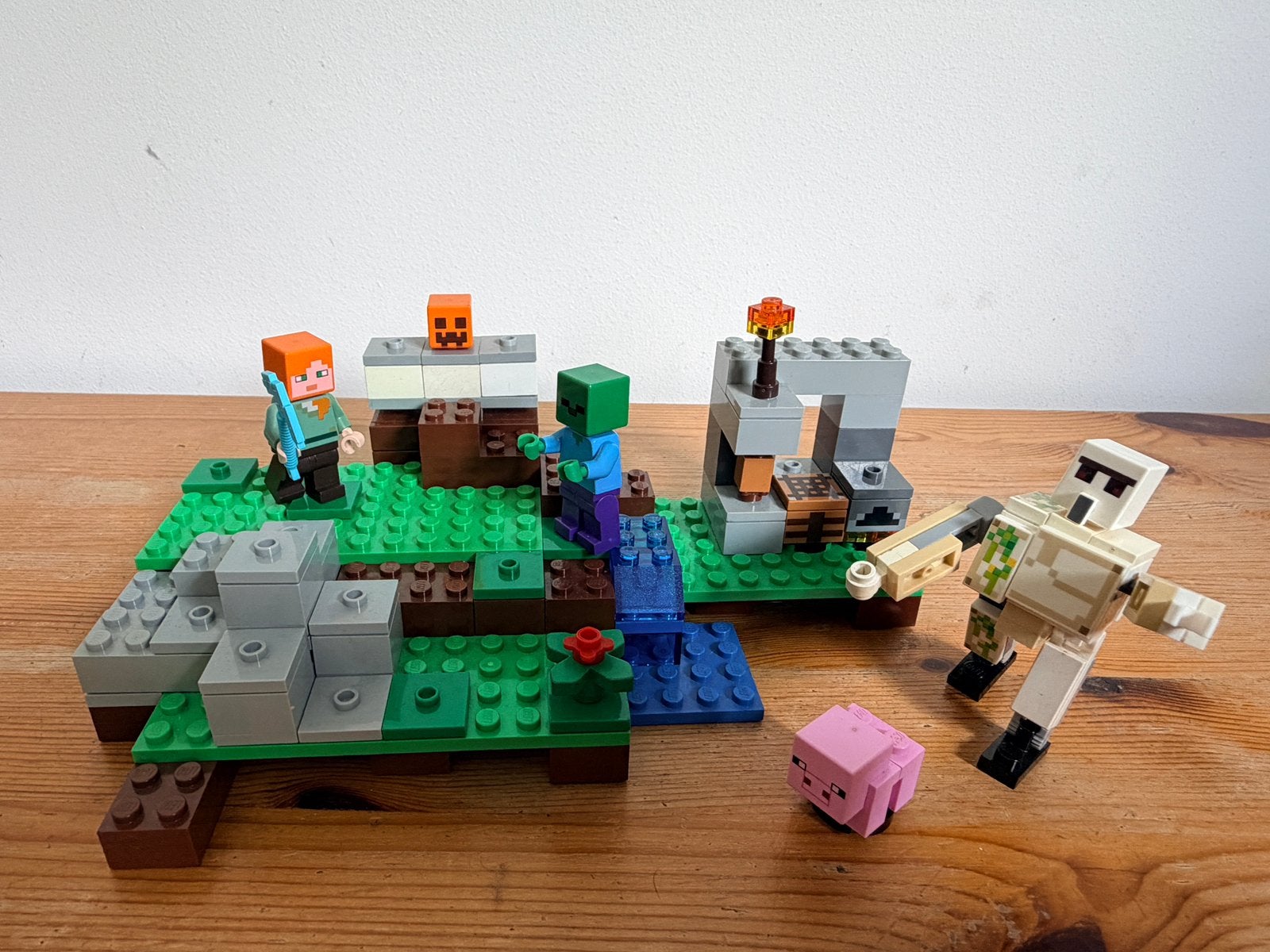Lego Minecraft IJzergolem (set 21123), Ophalen, Minecraft, Lego, Zo goed als nieuw
