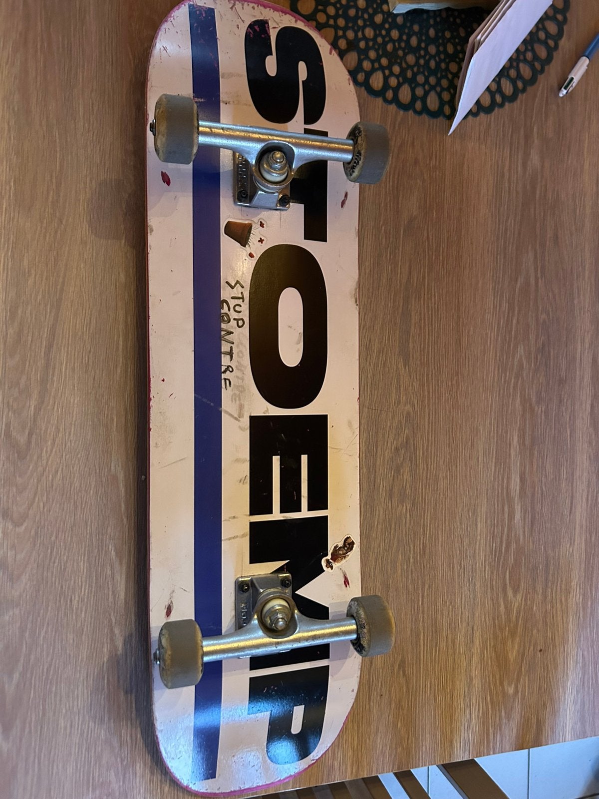 Skate stoemp 8’375, Enlèvement, Utilisé, Skateboard