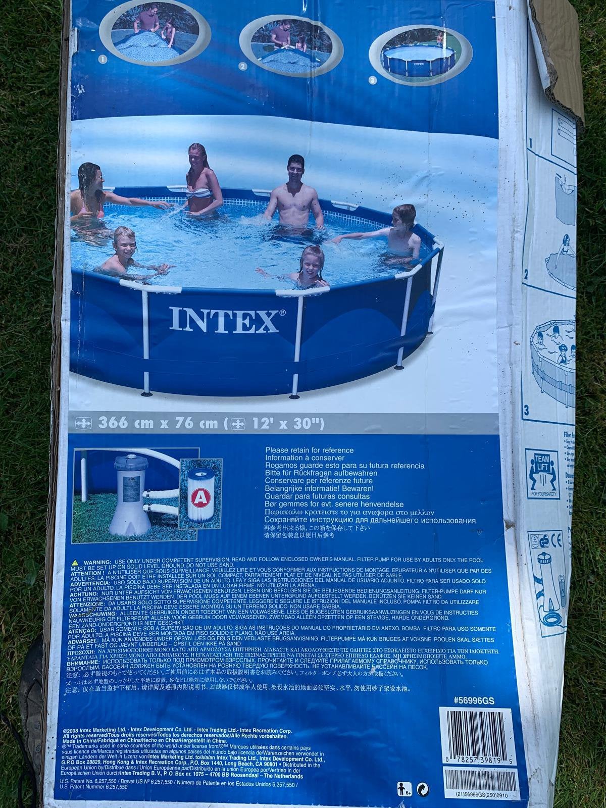 Intex zwembad, Tuin en Terras, Zwembaden, Ophalen, Minder dan 80 cm, Rond, Zo goed als nieuw