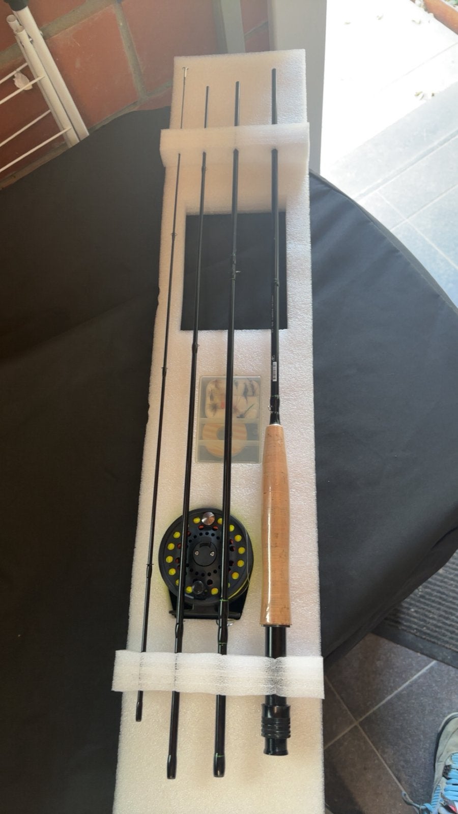 Canne à pêche à la mouche, Enlèvement, Comme neuf, Ensemble complet
