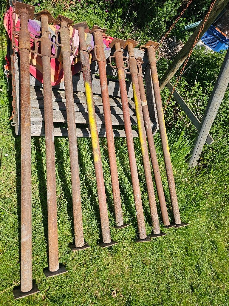 Étançons occasions 9pc, Enlèvement, Utilisé, Autres types, 2 à 5 mètres