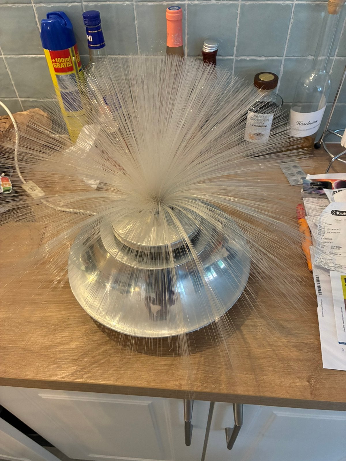 Ufo lamp fiber jaren 70, Antiquités & Art, Enlèvement ou Envoi