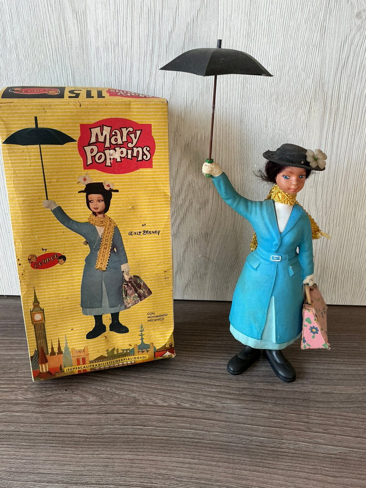 Geyper 1964 walt disney mary poppins wind up figuur, Ophalen of Verzenden
