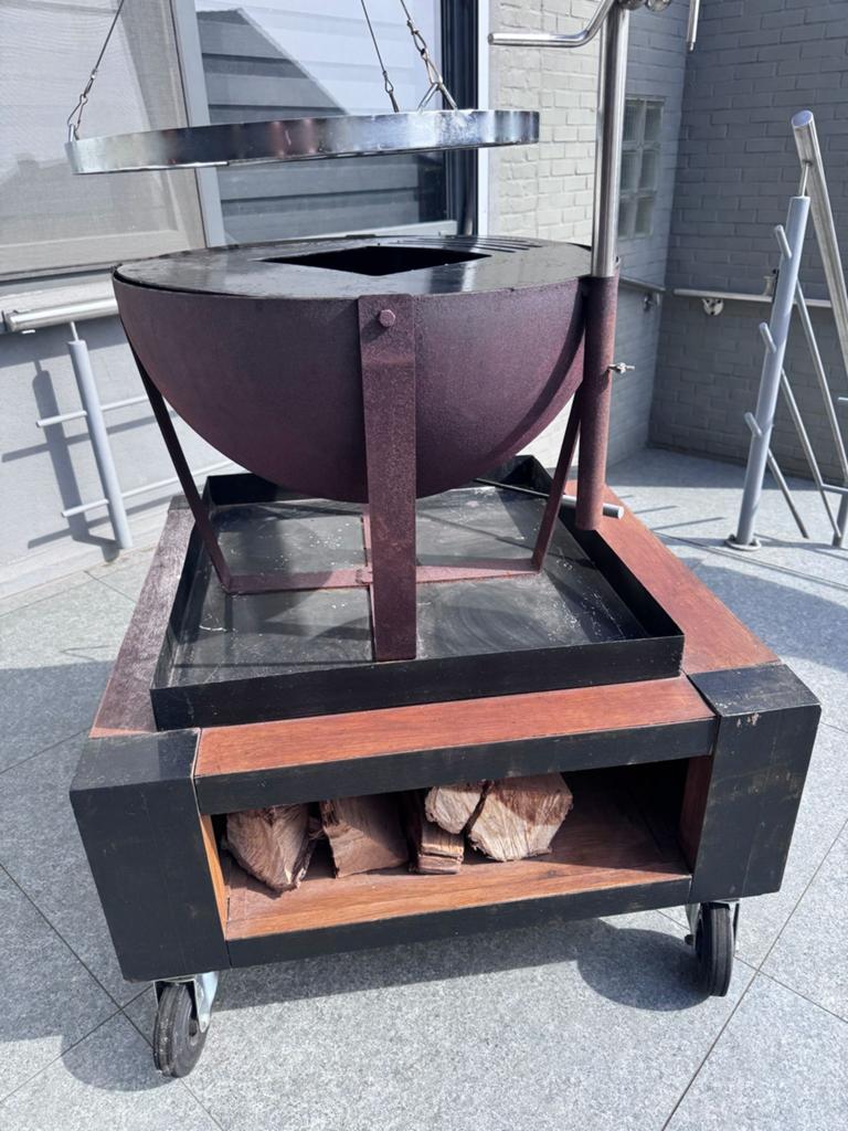 BBQ met vuurschaal, Tuin en Terras, Ophalen, Gebruikt