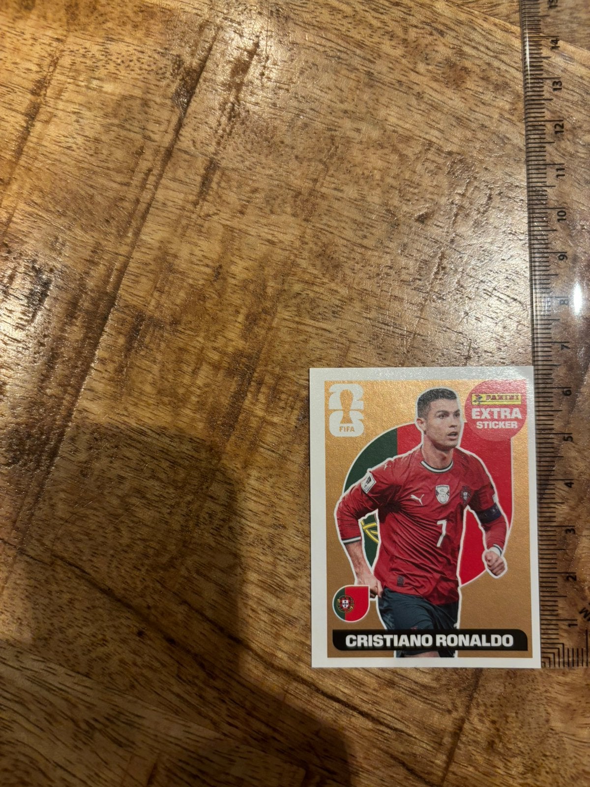 Panini extra sticker - Goud Cristiano Ronaldo, Ophalen of Verzenden