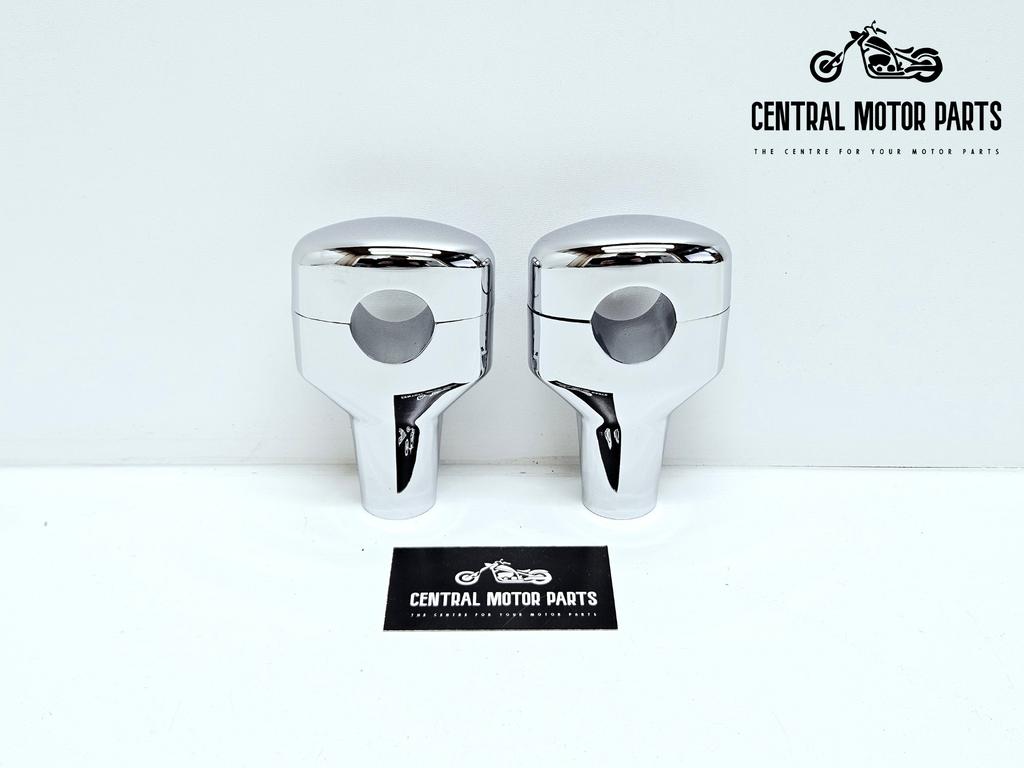 Chromen Fat Bar Risers, Motoren, Onderdelen | Harley-Davidson, Gebruikt, Verzenden