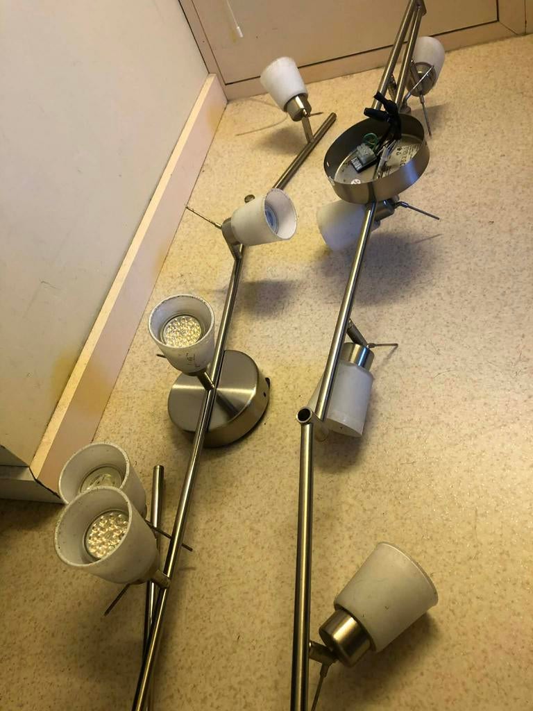 Plafondspot met 5 spots - 2 stuks, Ophalen, Zo goed als nieuw