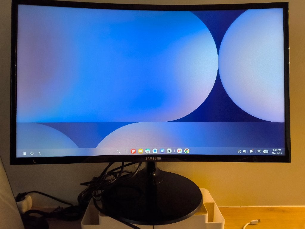 Samsung 27 inch curved monitor fhd, Ophalen, Gebruikt, HDMI, VA