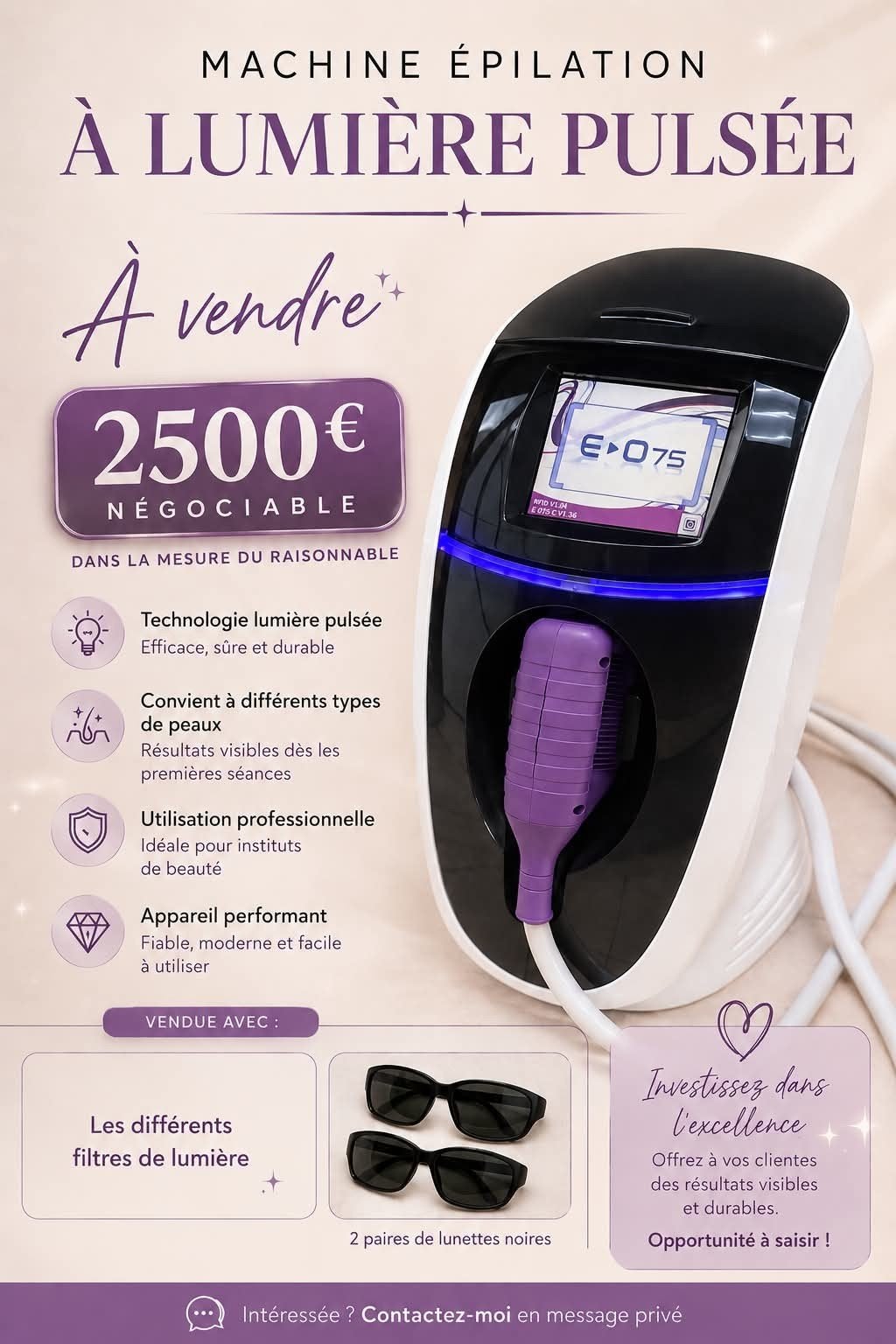 machine épilation - à lumière pulsée, Bijoux, Sacs & Beauté, Enlèvement