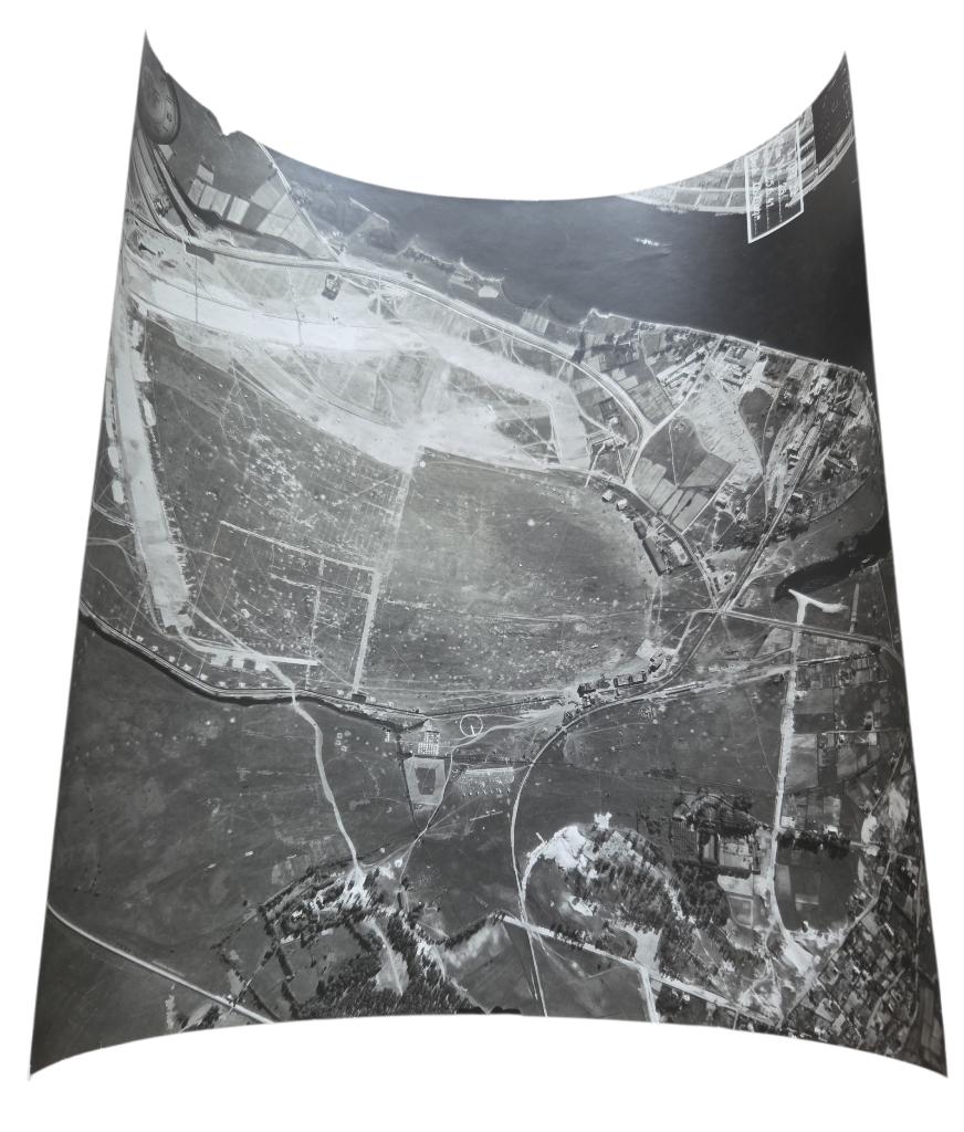 vue aérienne allemande pensez à la Russie, environ 30x30 cm, Enlèvement ou Envoi