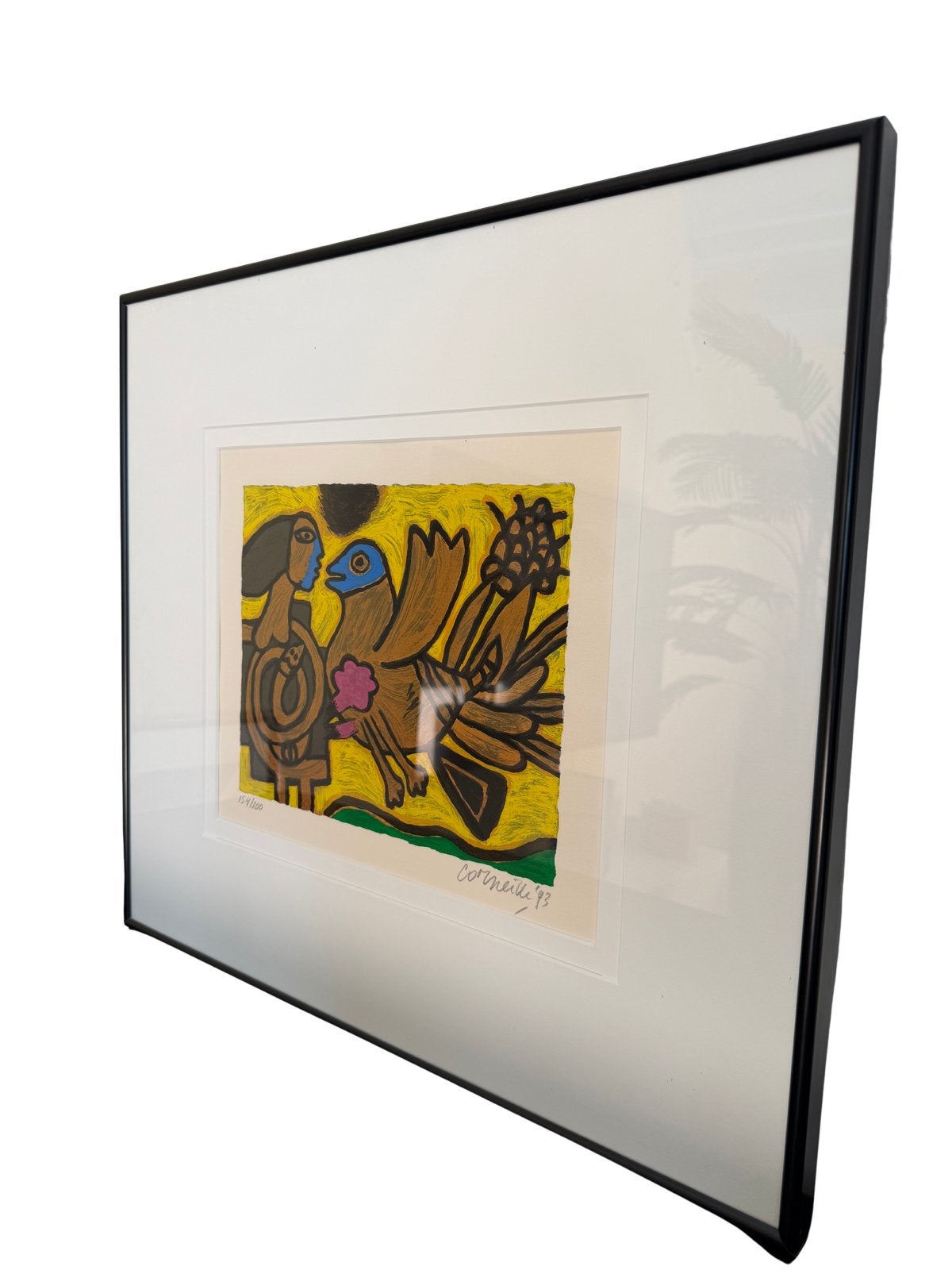 Corneille (1922-2010) - La femme et L'Oiseau 154/200 (1993), Antiquités & Art, Art | Lithographies & Sérigraphies, Enlèvement ou Envoi