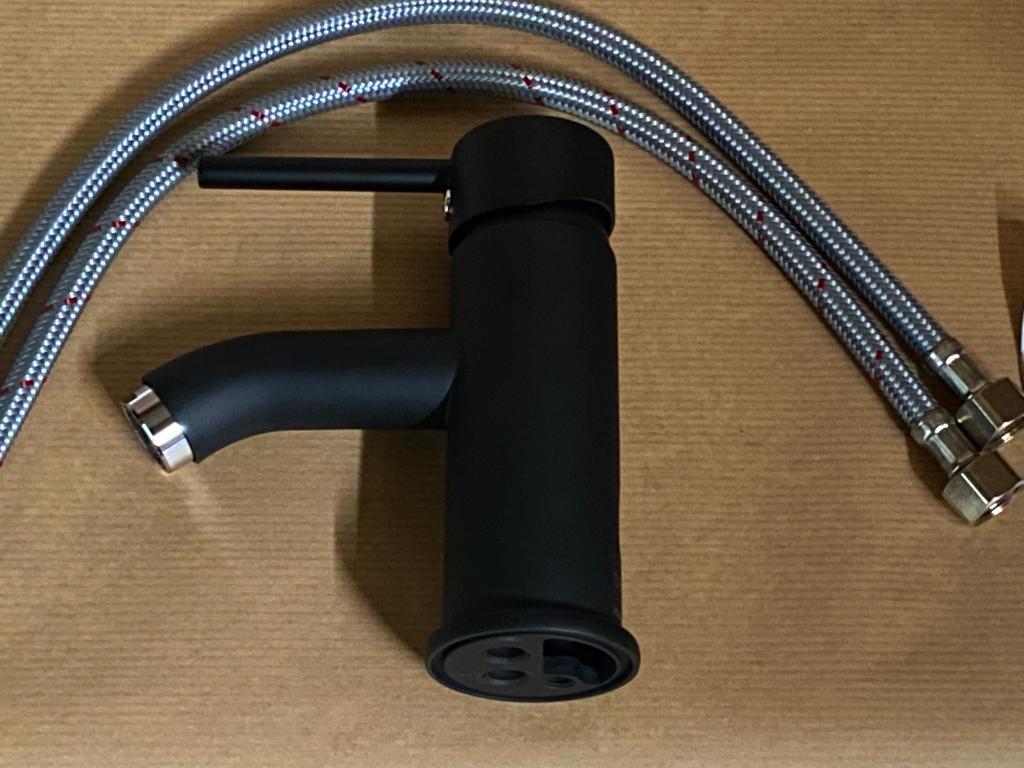 Robinet de lavabo, noir mat. Différents types dans une boîte, Enlèvement ou Envoi, Neuf