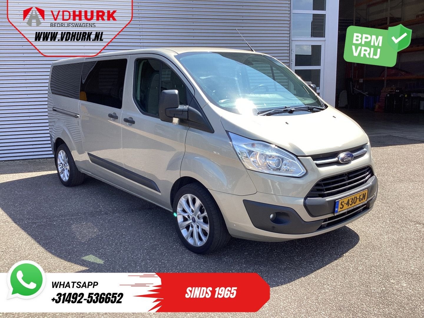 Ford Transit Custom Tourneo 2.0 TDCI 130 pk L2 EXPORT EUR6 9, Auto's, Parkeersensor, Ford, Zilver of Grijs, Te koop
