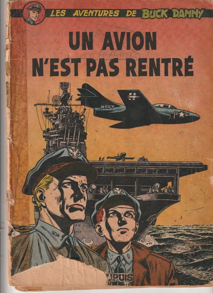BUCK DANNY BD VOLUME 13 EEN VLIEGTUIG KWAM NIET TERUG 1954, Gelezen, Charlier - Hubinon, Eén stripboek, Ophalen of Verzenden
