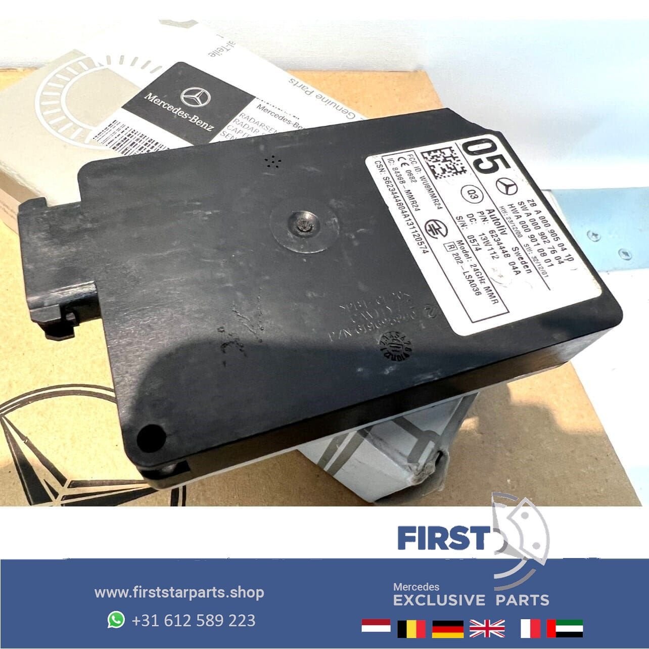A0009050410 radar sensor Mercedes W176 W246 W117 W156 W166 W, Utilisé, -, -, Enlèvement ou Envoi