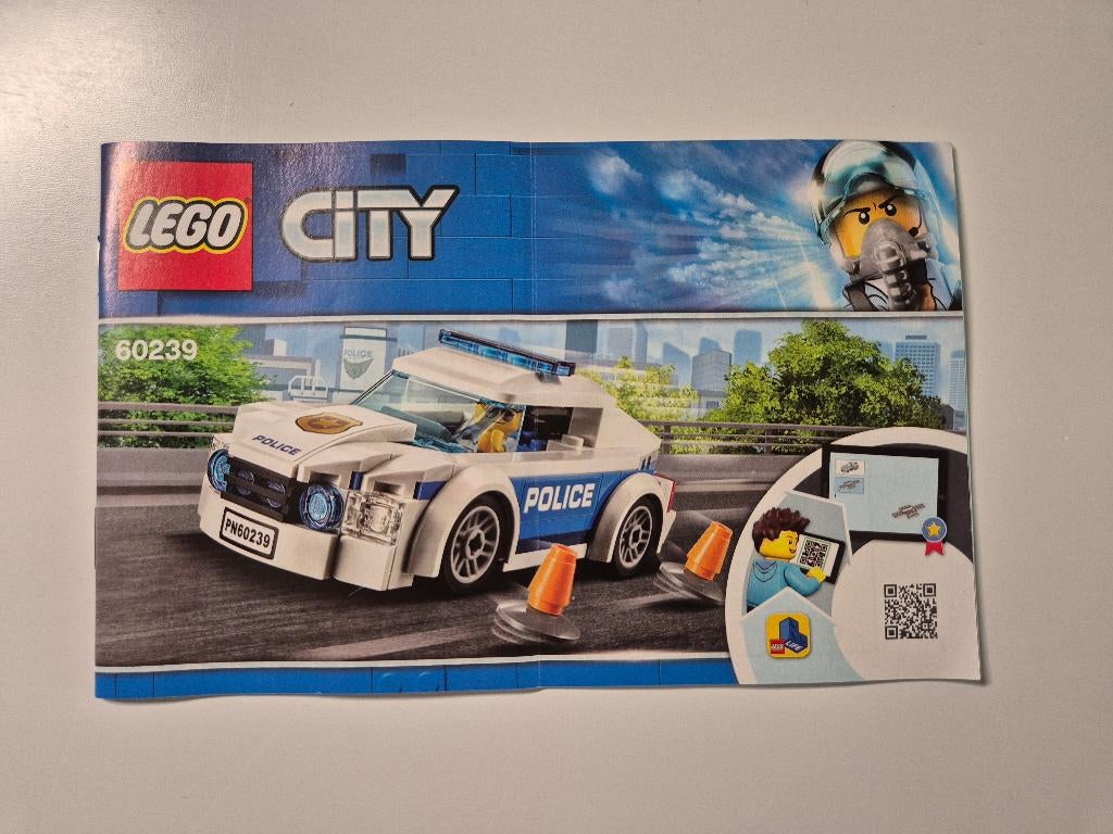 LEGO 60239 Politiepatrouille auto, Ophalen, City, Lego, Zo goed als nieuw