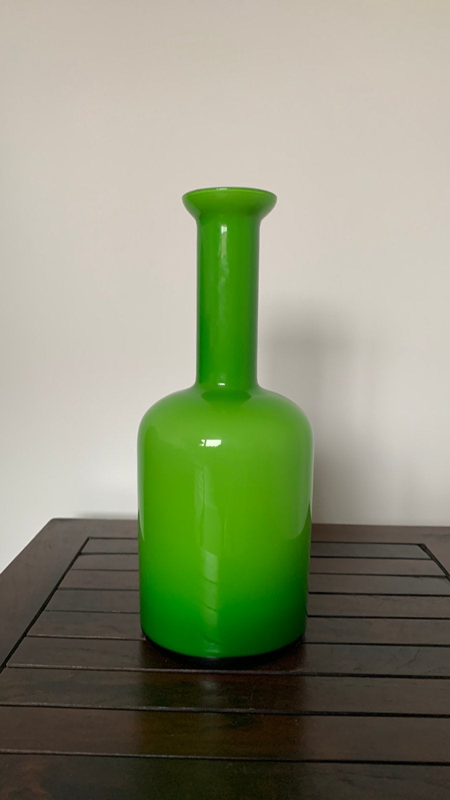 Vintage groene vaas - Empoli, Ophalen, Zo goed als nieuw