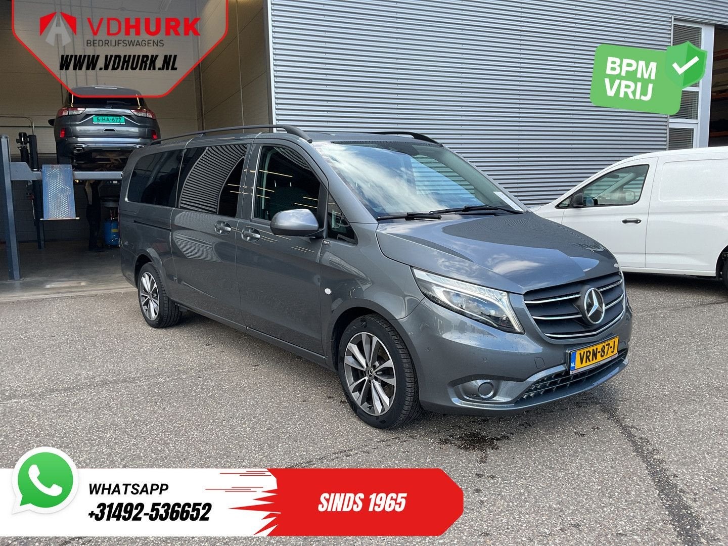 Mercedes-Benz Vito 119 CDI Aut. XL L3 DC Dubbel Cabine/ LED/, Autos, Camionnettes & Utilitaires, Argent ou Gris, Achat, Entreprise
