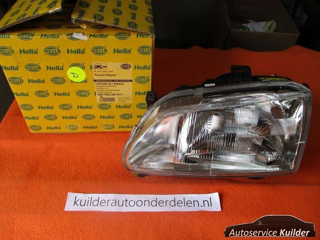 Koplamp Links Hella Renault Megane 1 Megane scenic Nieuw, -, Renault, -, Nieuw