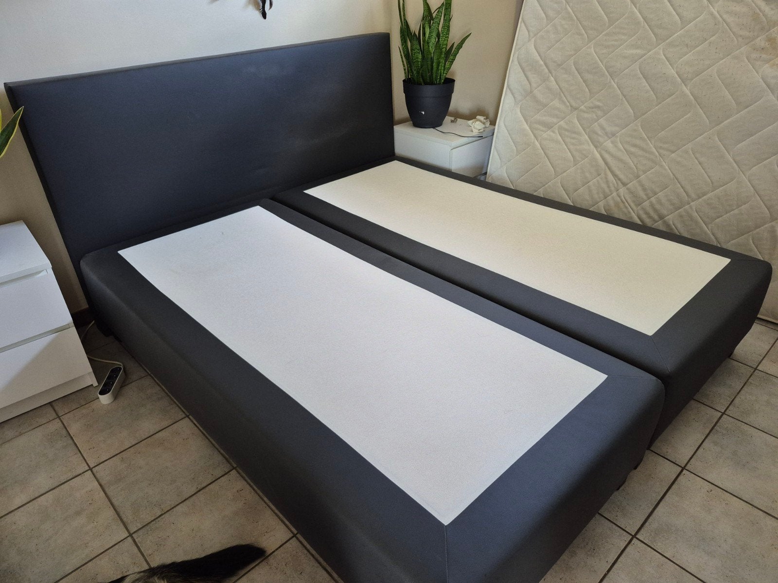 2 persoons boxspring bed. 180cm x 200 cm., Enlèvement