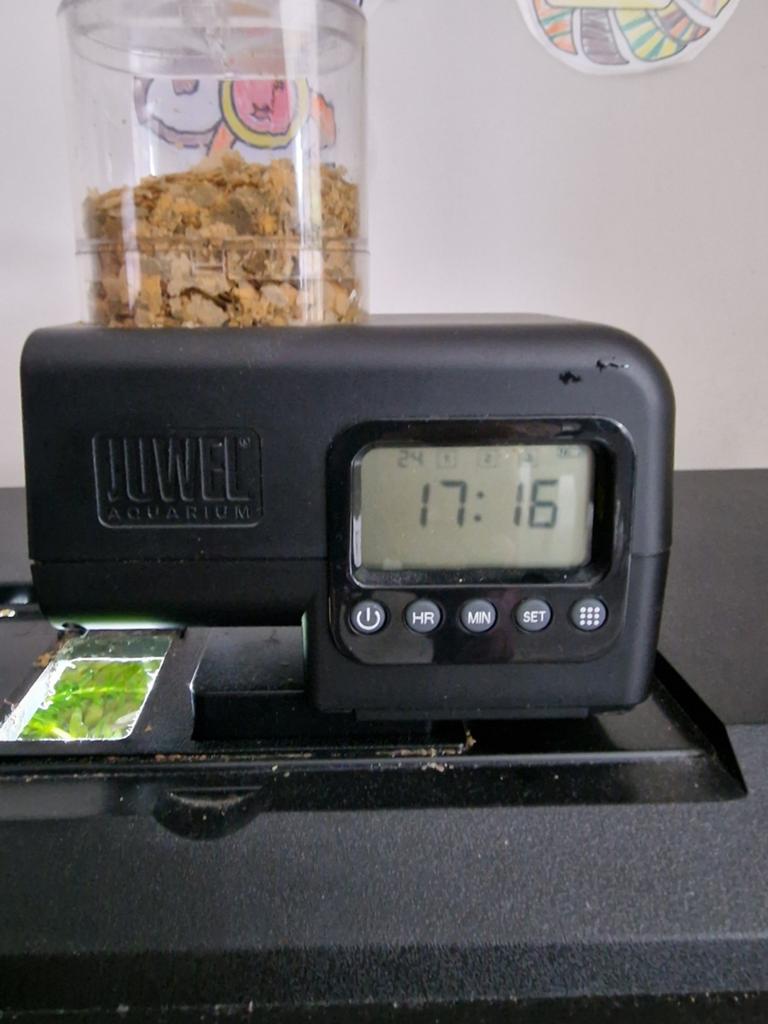 Juwel voederautomaat, Ophalen