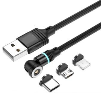 Câble de charge magnétique 540 pour USB-C USB-Micro ou IOS, Enlèvement ou Envoi, Neuf