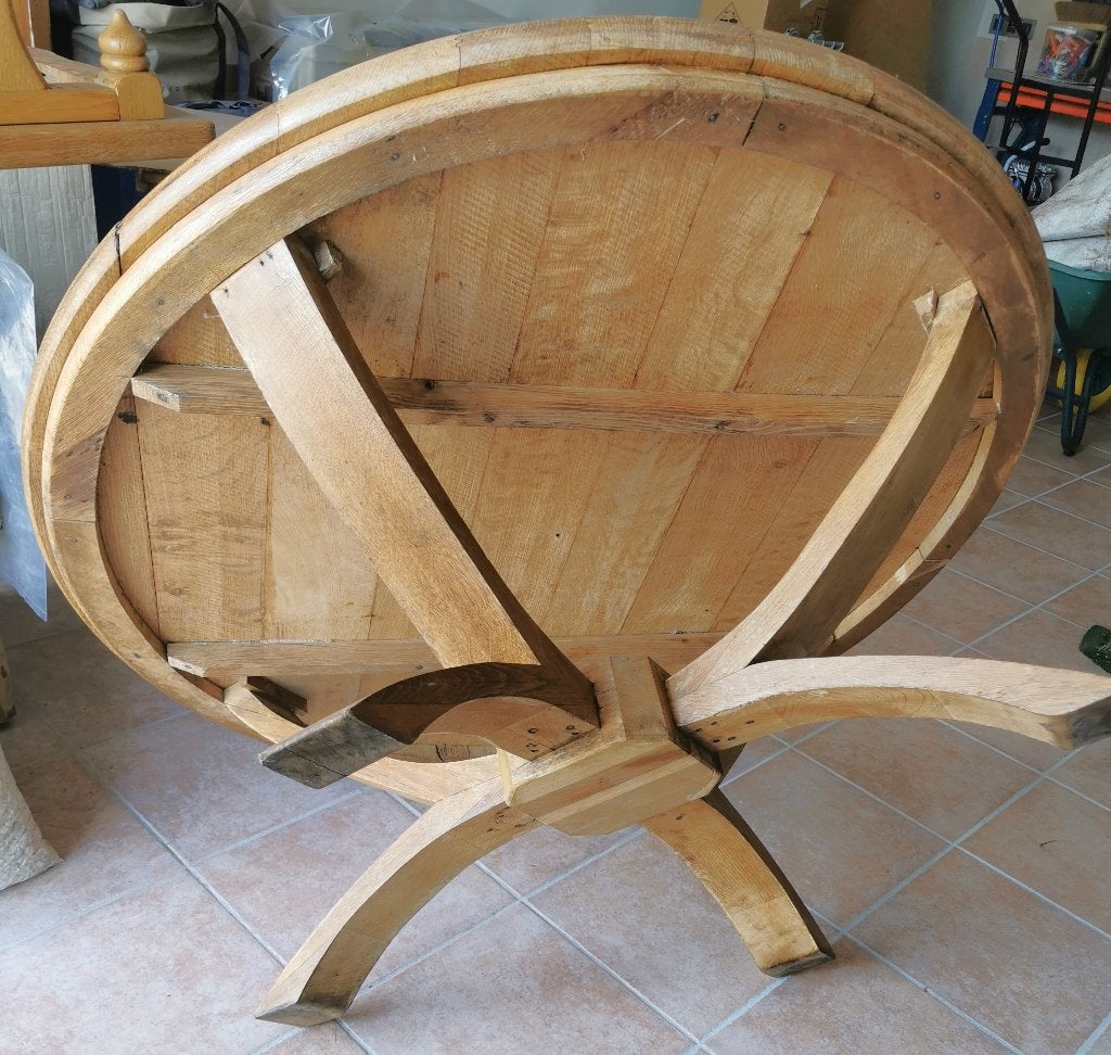 Volhouten design salontafel., Antiek en Kunst, Ophalen