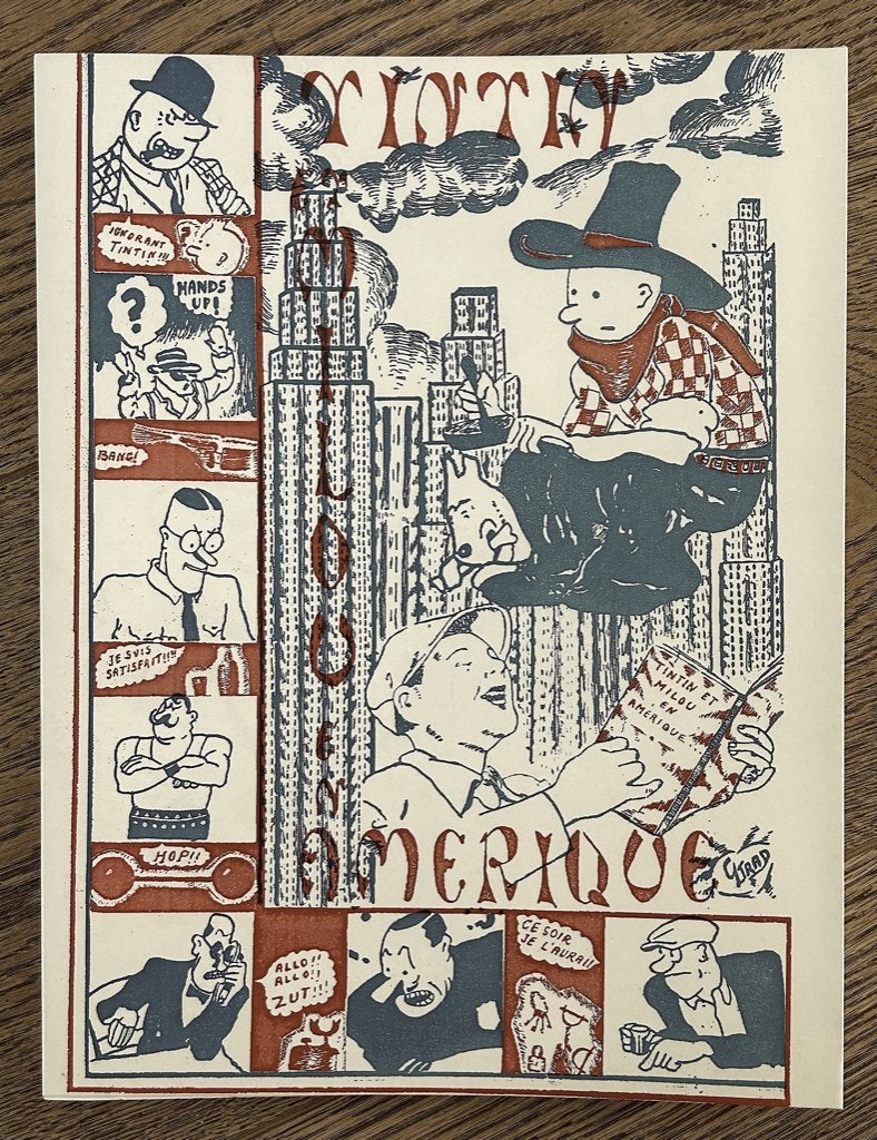 Tintin en Amérique BD Edit. Al-Maaref (prototype années 80), Enlèvement ou Envoi, Une BD, Comme neuf, Hergé