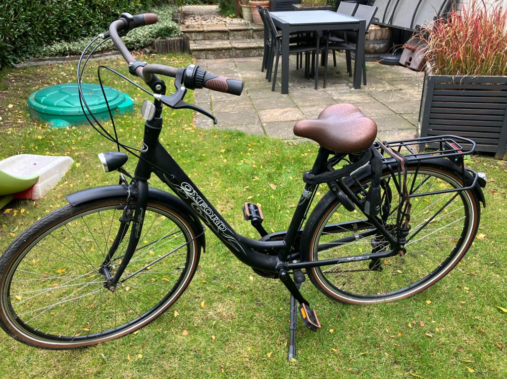 Merk:Oxford-Model:Classico Negro 7V-Maat:50-Kleur:Mat Zwart, Autres marques, Vitesses, Frein sur jante, Comme neuf